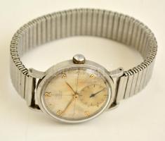 Omega Chronometre karóra modern fém szíjjal, működő állapotban