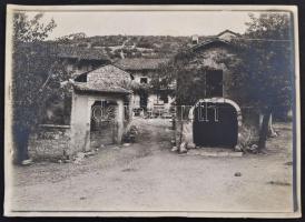 Egy doboznyi I. világháborús katonai fotó vegyes témákkal, vegyes méretben