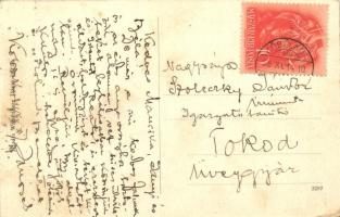 Köbölkút, Gbelce; Fő utca, Wiesenberg Dávid és fia üzlete és saját kiadása / Hlavna ulica / main str...