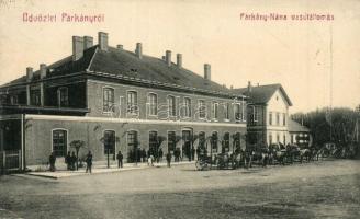 Párkány, Stúrovó; vasútállomás. W.L. 4395. / Bahnhof / railway station  (Rb)