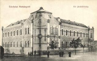 Párkány, Stúrovó; Kir. Járásbíróság. W.L.Bp. 390. Dudás István kiadása / court  (Rb)