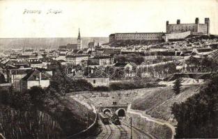 Pozsony, Pressburg, Bratislava; Vasúti Alagút vonatokkal / railway tunnel with trains (Rb)