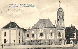 Pozsony, Pressburg, Bratislava; Erzsébet templom / Elisabeth Kirche / church