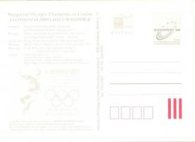 2 db modern sport motívumlap: Sportkarikatúra, 1948-as londoni olimpia / 2 modern sport motive cards...