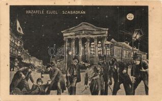 Szabadka, Subotica; hazafelé éjjel, részeges humoros montázs / drunk men montage  (fl)