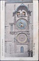 Praha, Prag; Altstädter Rathausuhr mit Apostoln / old towns clock tower. mechanical postcard (EK)