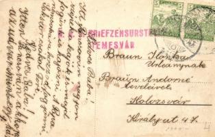 Pancsova, Pancevo; Temes-Duna torkolata, világítótorony / river, Lighthouse (EK)