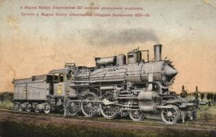 A Magyar Királyi Államvasutak 327. sorozatú gyorsvonatú mozdonya 1912-13. A Gőzmozdony kiadása 145. / Hungarian locomotive (EK)