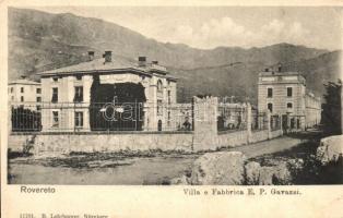 Rovereto, Villa e Fabbrica E. P. Gavazzi / villa and factory (cut)