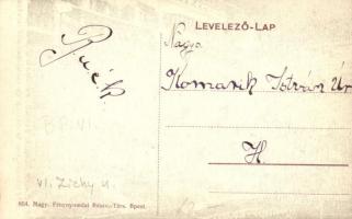 Budapest VI. Élő Ferencz fűszer és csemege kereskedése, belső az eladókkal. Zichy utca (ferdén vágot...