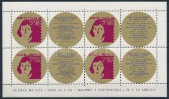 Polska 73 bélyegkiállítás levélzáró kisív