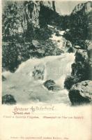 Szádelő, Zádiel; Vízesés a Szádelői-völgyben. Breitner Mór kiadása / Zádielska tiesňava / waterfall, valley (fa)