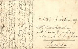 1925 Léva, Levice; Kereskedelmi iskola végzett tanulói / commercial school graduates, students. Ifj....