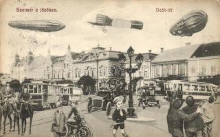 Szatmárnémeti, Satu Mare; a jövőben montázslap / in the future montage postcard