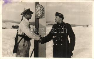 1939 Uzsok, Uzhok; Magyar-Lengyel baráti találkozás a visszafoglalt ezeréves határon / Hungarian-Polish meeting on the historical border