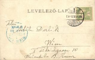 1902 Pozsony, Pressburg, Bratislava; vasúti alagút építés közben vagonokkal / construction of the ra...