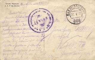 4 db régi osztrák-magyar katonai fotó képeslap, 3 az első világháborúból: tábori konyha, lövészárok ...