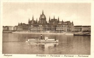 Budapest V. Országház, Parlament - 3 db régi városképes lap, az egyik 1898-ból / 3 pre-1945 town-vie...
