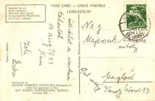 Svéd cserkész; kiadja a Magyar Cserkész Szövetség / Swedish boy scout s: Márton L. + 1933 Gödöllő IV...