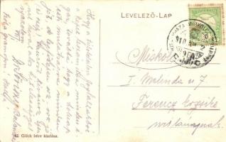 Csap, Chop; Vasúti étterem, belső. Glück Imre kiadása / railway restaurant interior