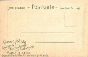 1823-1890 Andrássy Gyula szecessziós, dombornyomott, litho gyászlapja. Georg Schicht kiadása / Schic...