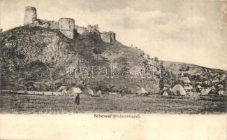 Sebesvár, Bologa; várrom. Schuster Emil kiadása / castle ruins (Rb)