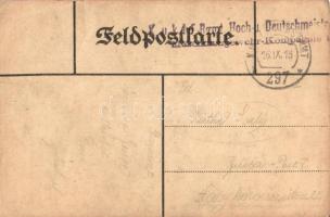 1918 25. I. D. / WWI K.u.K. military infantry art postcard + K.u.K. Inf. Rgmt. Hoch und Deutschmeist...