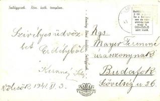 Szilágycseh, Cehu Silvaniei; Római katolikus templom és paplak / church and parish