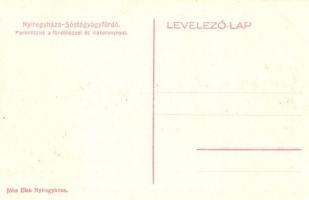 Nyíregyháza, Sóstó-gyógyfürdő, park és víztorony. Jóba Elek kiadása