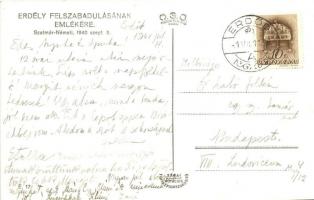 1940 Szatmárnémeti, Satu Mare; bevonulás honvéd katonákkal  / entry of the Hungarian troops