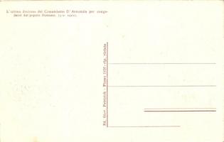 1921 Fiume, The last speech of Gabriele D'Annunzio before his leaving; hustings before the revo...