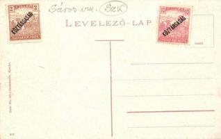 Eperjes, Presov; Vasútállomás gőzmozdonnyal / Bahnhof / railway station with locomotive