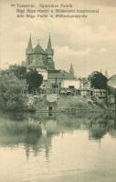 Temesvár, Timisoara; Gyárváros, Régi Béga részlet, Milleniumi templom / old river side, church