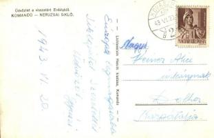 Kommandó, Comando, Comandau; Neruzsai sikló a fatelepen / funicular, sawmill