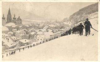 Mariazell, Cross-country skiing in the snow in winter (EK)