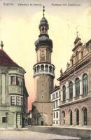 Sopron, Városháza, Tűztorony. Piri Dániel kiadása (kis szakadás / small tear)