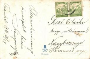 Wandering vendor. French art postcard s: Emile Hubert