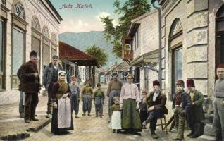 Ada Kaleh, utcakép török bazárral / street view with Turkish bazaar (EK)