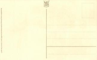 Sledding people. Meissner & Buch Künstler-Postkarten Serie 1800. Sport im Winter. litho