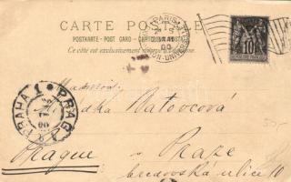 1900 Paris, Exposition Universelle, Porte Monumentale, Place de la Concorde. litho (EK)