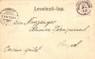 1899 Báziás, gőzhajók a téli kikötőben. Th. Hepke / Winterstand / winter port with steamships