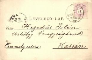 1896 (Vorläufer!) Alsótátrafüred, Dolny Smokovec; Óriási vízesés, hegycsúcsok / waterfall. mountain ...