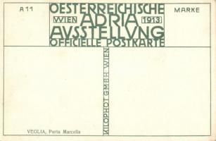 1913 Vienna, Wien; Oesterreichische Adria Ausstellung, Veglia Porta Marcella, Kilophot GMBH Wien Ser...