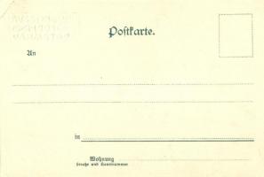 1901 Ausstellung Darmstadt. Keller Haus. Kunstanstalt Lautz & Isenbeck. Wiener Werkstätte style ...