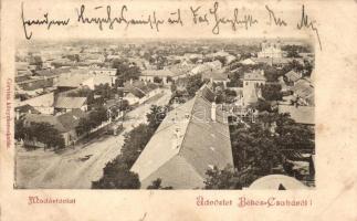 Békéscsaba, madártávlatból zsinagógával / synagogue