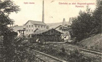 Nyustya-Likér, Hnústa-Likier; Alsó Magnezit gyár / magnesite factory