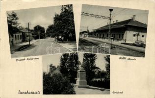 Dunaharaszti, HÉV állomás, Kossuth Lajos utca, emlékmű