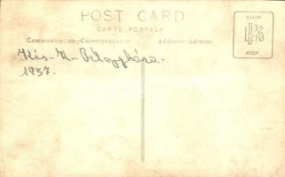 1937 Kiskunfélegyháza, 357-es számú kisvasút kalauzzal és vasutasokkal. photo (fl)