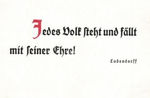 10 db német propaganda képeslap, idézetek a német történelem nagy alakjaitól / 10 German propaganda ...