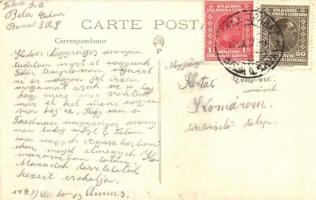 1927 Fehértemplom, Ung. Weisskirchen, Bela Crkva; Kralja Petra ulica / utcakép, Leo Goldstein üzlete...